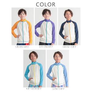 ラッシュガード キッズ ジップアップ フルオー...の詳細画像4