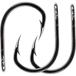 管付き針 ステンレス 釣りフック 強靭 海釣り 釣り針 クエ ヒラマサ マグロ 大物向け 大環 太地 50本 5/0