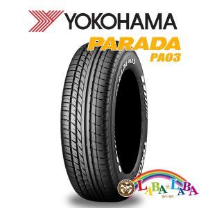 YOKOHAMA PARADA PA03 215/60R17 109/107S サマータイヤ ハイエース等 ホワイトレター 2本セット