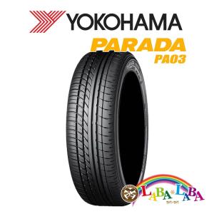 YOKOHAMA PARADA PA03 165/55R14 95/93N サマータイヤ ハイエース等 ブラックレター｜laba-laba