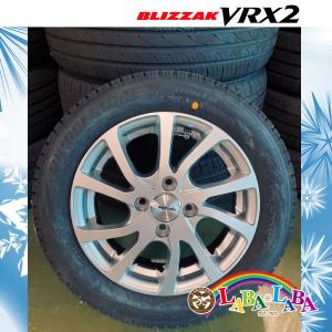 ホイールセット 4本セット 155/65R14 75Q スタッドレス BRIDGESTONE VRX2 ホイール 14インチ 14×4.5J +45 PCD100 4H 2024年製 ●