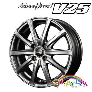 ホイール 12インチ 12×4.0J +42 PCD100 4穴 MID EURO SPEED V25 (1240 +42 100-4H)｜laba-laba