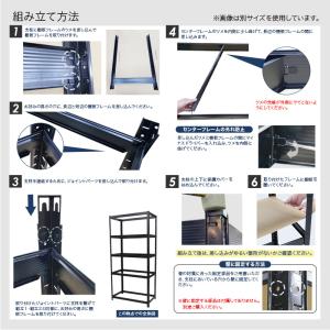 オープンシェルフ 5段 幅90×奥行40×高さ...の詳細画像5