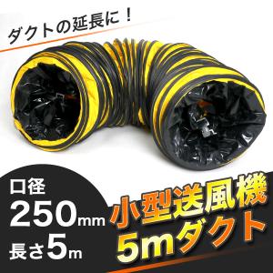 ダクト Φ250mm 電動送風機用追加ダクトホース 5M 換気