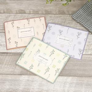 送料無料 紙製 アルバム ミニアルバム 写真立て ポストカード 花柄