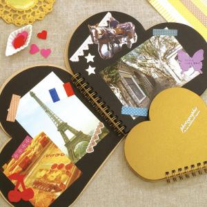 台紙25枚 スクラップブック ハートM 　ミニアルバム フォトアルバム 手作りアルバム エコー写真 エコーアルバム マタニティーフォト 結｜LABCLIP Yahoo!店