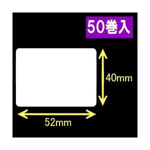 テック　B-EP2DL用サーマルラベル（52mm×40mm）1巻当り485枚　50巻　／商品番号 [...