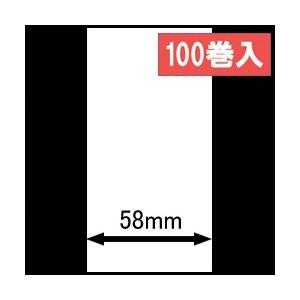 テック　B-SP2D用サーマルレシート（幅58mm）1巻当り12m巻　100巻　／商品番号 [305...
