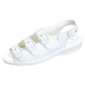 ムーンスター 靴 レディースシューズ ナースサンダル 介護 医療 看護師 病院 日本製 おもいやり301 白｜laber