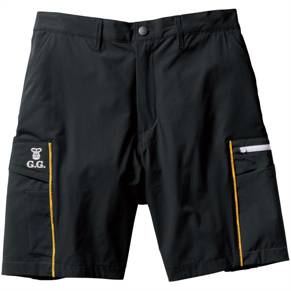 桑和 G.GROUND メンズ ハーフパンツ 0368-07 ブラック 黒 SOWA 半ズボン 作業...