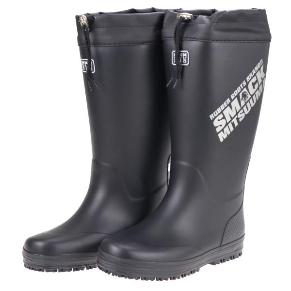 ミツウマ メンズ 紳士 防寒長靴 冬 雪 寒冷地仕様 太型タイプ レインブーツ 滑りにくい スマック...