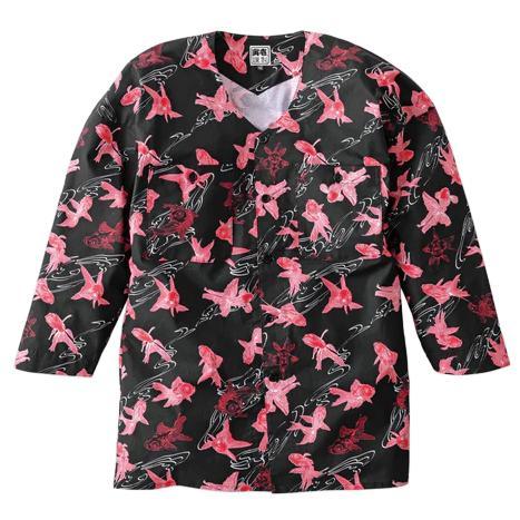 【2025春夏新商品】寅壱 2250-630 鯉口シャツ・金魚 M〜3Lサイズ 和柄 春夏 作業服 ...