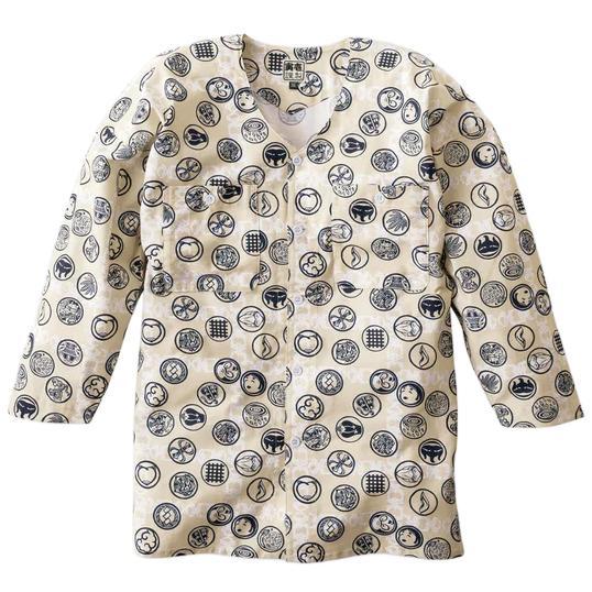 【2025春夏新商品】寅壱 2250-630 鯉口シャツ 民藝丸紋 M〜3Lサイズ 和柄 春夏 作業...