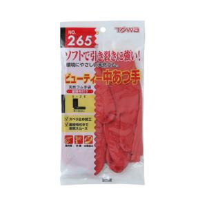 【１双販売】東和コーポレーション 作業 手袋 赤い手袋 裏植毛付タイプ ビューティ中厚手 No265...