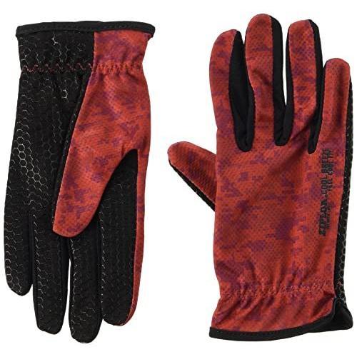 【1双販売】 コーコス信岡 冷感 手袋 ストレート Z401 レッドカモ ヒンヤリ 涼感 熱中症 日...