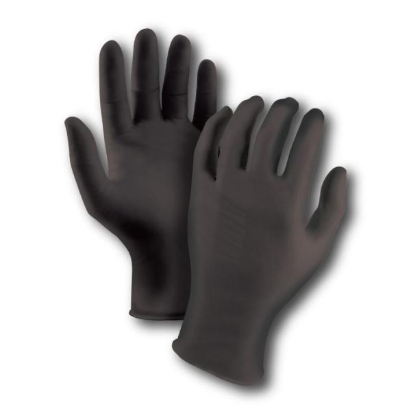 【50枚入り】東和コーポレーション 509 制電ニトリル 極うす手袋 ブラック TOWA タッチパネ...