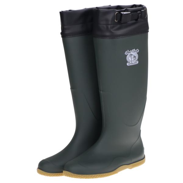 ミツウマ レディース メンズ ベールノース 7110 カーキ 接触冷感裏布 暑さ対策農業長 長靴 レ...