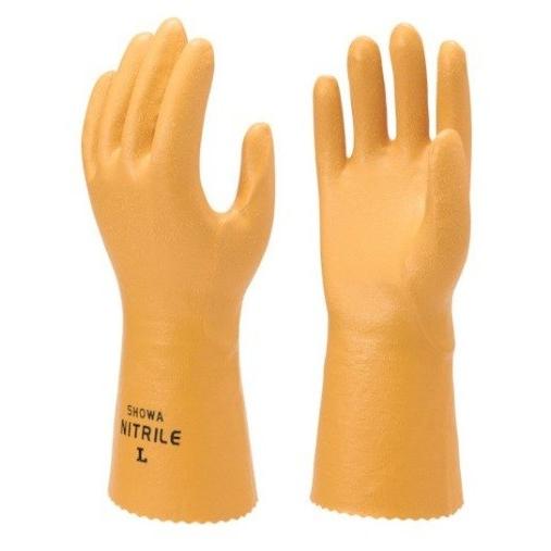 【10双販売】ショーワ 油に強い 作業用 オールコート手袋 ニトリルゴム製 裏布付き 30水産ニトロ...