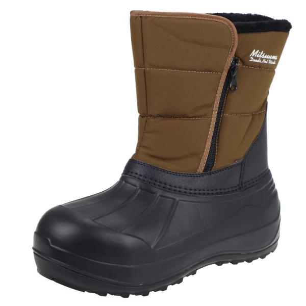 ミツウマ メンズ レディース スノーブーツ 防寒ブーツ 2way アウトドア ブーツ 防滑 サイドフ...