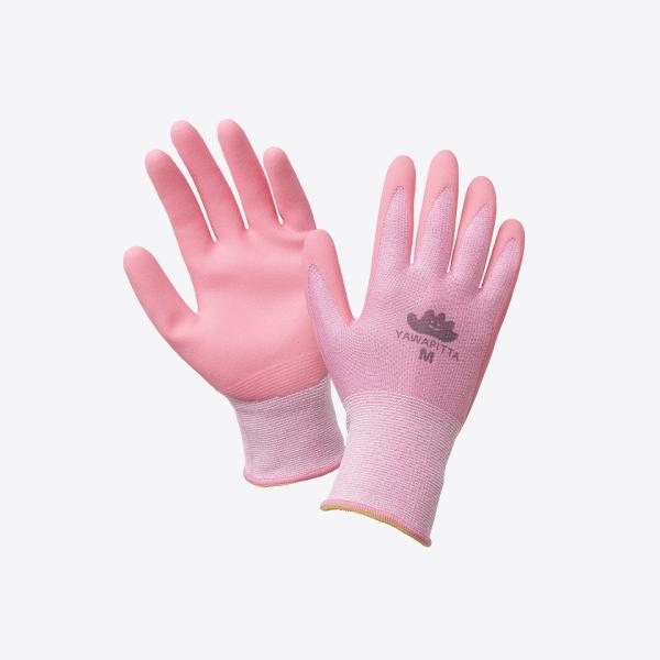 【1双販売】丸五 MARUGO 子供 キッズ 手袋 やわぴった210 ピンク キャンプ 工作 土いじ...