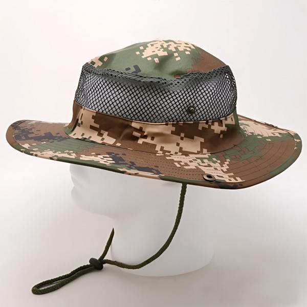 MJS メッシュ クラウン ブーニーハット ■ デジタルカモ カモフラージュ 帽子 サバゲー ハイキ...