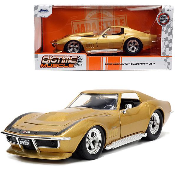 ジャダトイズ ミニカー 1969 CORVETTE STINGRAY ZL-1 ビッグタイムマッスル...