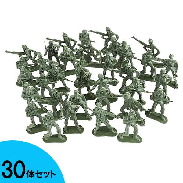 ミリタリー ミニソルジャー 30体セット ■ トイ おもちゃ 雑貨 飾り アーミーマン 兵隊 兵士 ...
