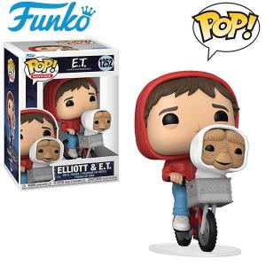 ファンコ E.T. エリオット&E.T. フィギュア 高さ11cm 透明スタンド付 ■ funko pop 映画 人形 アメリカン雑貨 トイ おもちゃ ファンコポップ ディスプレイ｜labline