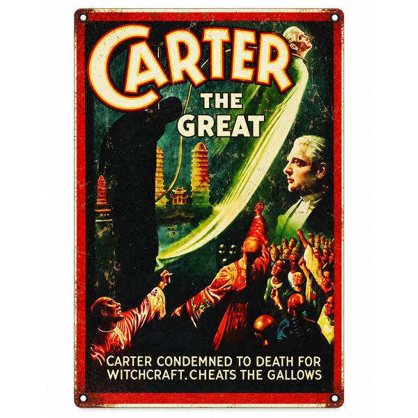 CARTER THE GREAT 金属製看板 約45.5×30.5cm メタルサイン カーター・ザ・...