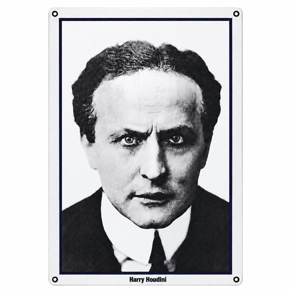Harry Houdini ハリー・フーディーニ 金属製看板 縦45.5×横30.5cm メタルサイ...