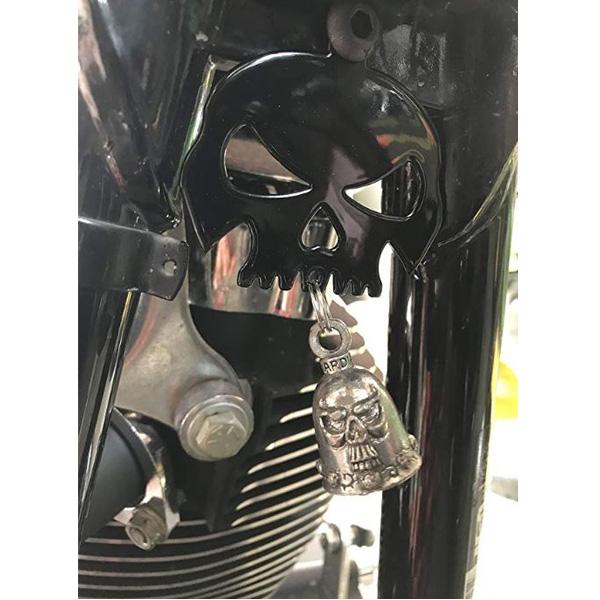 ハーレーダビットソン スカルベルハンガー ブラック/シルバー ■ Harley-Davidson バ...