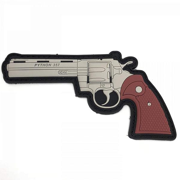 ワッペン コルト パイソン .357 マグナム ラバー パッチ 縦5.5cm×横10cm ■ Col...