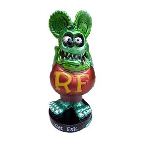 ファンコ ラットフィンク ボビングヘッド メタリックグリーン ■ RAT FINK R/F ネズミ 鼠 FUNKO トイ おもちゃ インテリア ディスプレイ 飾り 置物 フィギュア｜labline