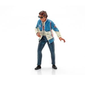 ジェラール・ドゥカルージュ チームマトラ フィギュア 1/18 スケール ルマン ミニチュア社製 ■ Le Man G.Ducarouge Team Manager Matra フランス デザイナー｜labline