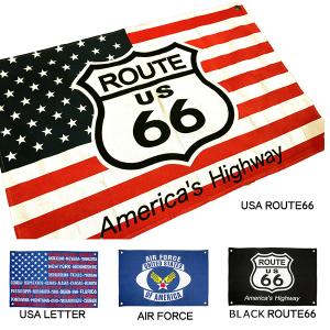 フラッグ タペストリー 80cm×120cm USA ROUTE66 USA LETTER AIR FORCE ■ 星条旗 国旗 ルート66 空軍 米軍 インテリア 雑貨 おしゃれ｜labline