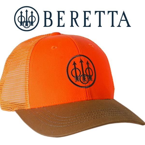 ベレッタ Beretta メッシュキャップ ロゴ刺繍 ツートン ワックスド・コットン使用 ■ 帽子 ...