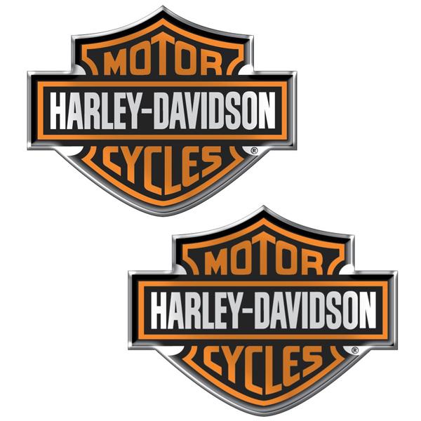 ハーレーダビットソン バー&amp;シールドロゴ エンブレムデカール 2枚入り ■ Harley-David...