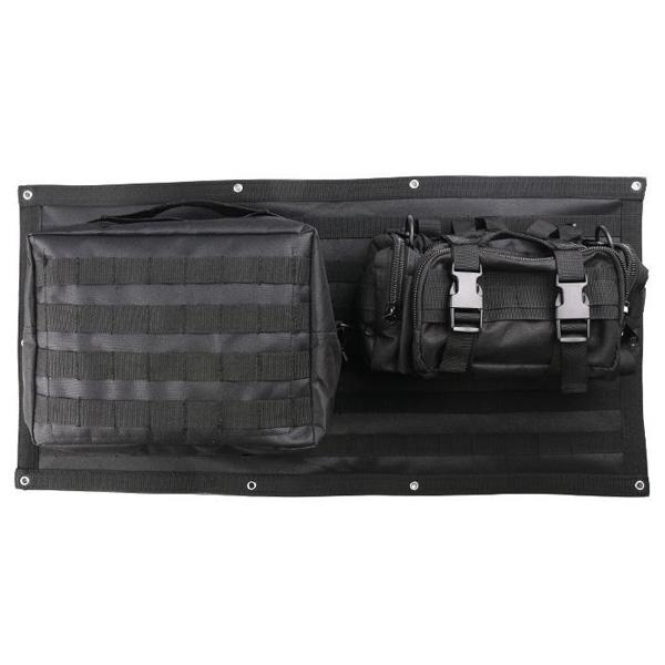 ジープ ラングラーJKシリーズ用 ギア・テールゲートカバー・バッグ 3点セット ブラック ■ JEE...