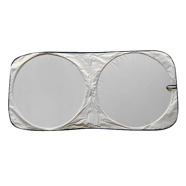 ミニバン・SUV車用 フロントサンシェード 160cm×80cm シルバー ■ 自動車用品 カー 紫...