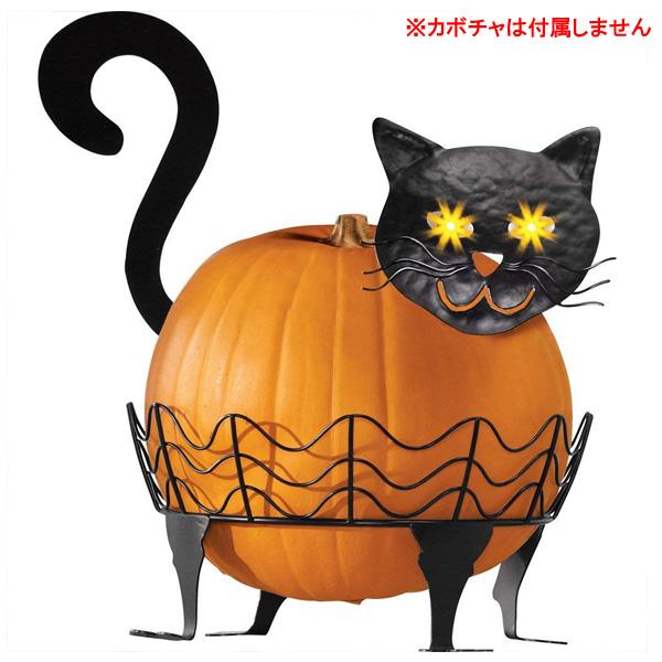 カボチャキャット ホルダー ライト付き ■ ハロウィン ハロウィーン インテリア ディスプレイ パン...