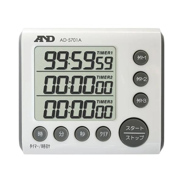 A&amp;D 3チャンネル100時間タイマー AD-5701A