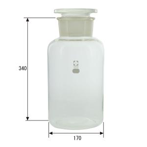 柴田科学 共通広口試薬びん 透明 5000mL 017050-5000