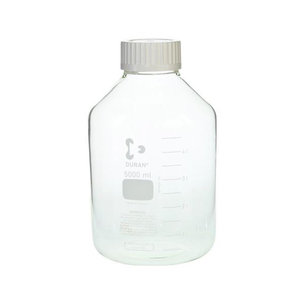 ねじ口びん(広口) GLS-80 白キャップ付 5L 017250-25000