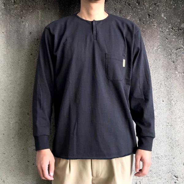 ハイト hayt カットソー DRY KNIT POCKET L/S TEE - BLACK