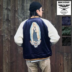 HOUSTON USA アラスカ 日本限定 別珍 スカジャン unisex HOUSTON アラスカスカジャン別珍スーベニア