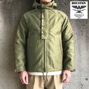 ヒューストン HOUSTON デッキジャケット WATER REPELLENT RAIN PARKA 50887 - OD（24%OFF）｜labo04onlineshop