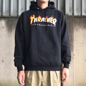 THRASHER（スラッシャー） US パーカー ジップフード Logo Zip Hood