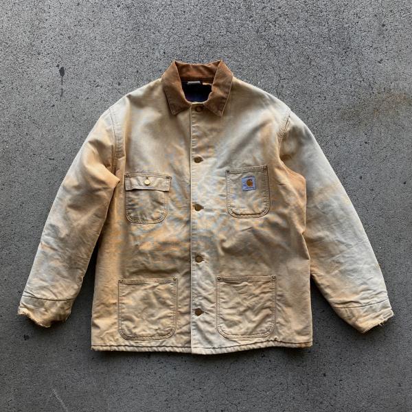 USED CARHARTT CHORE COAT 古着 ワークジャケット ダックジャケット - BR...