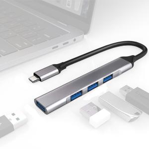 type-C USBハブ4P Type-C→USB-A ( 3.0x1 / 2.0x3 ) 薄型 アルミ スリム HUB タブレット ノートPC スマートフォン バスパワー｜LABOLA