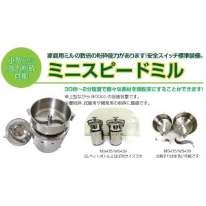 小型粉砕機、製粉機（お茶や乾燥野菜のパウダー化に）★ミニスピードミル　ＭＳ−０５★｜labonect-shop